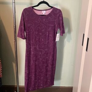 Lularoe small purple Julia dress